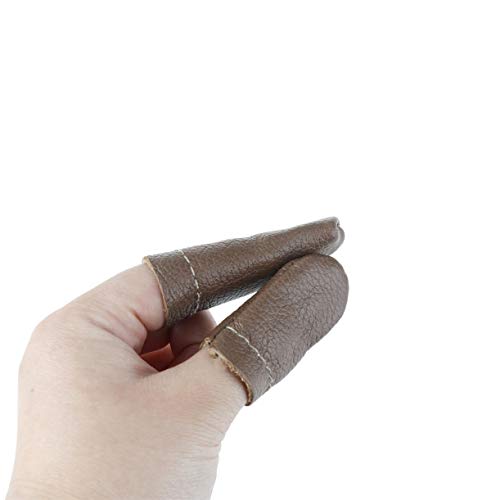 ZHONGJIUYUAN 5 Pairs Thumb Index Thimble Finger Protector Finger C...