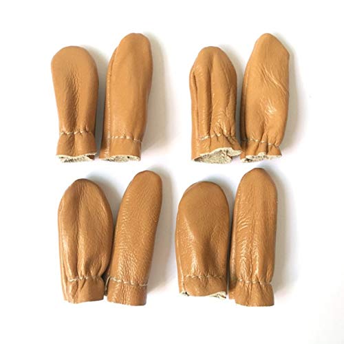 ZHONGJIUYUAN 5 Pairs Thumb Index Thimble Finger Protector Finger C...