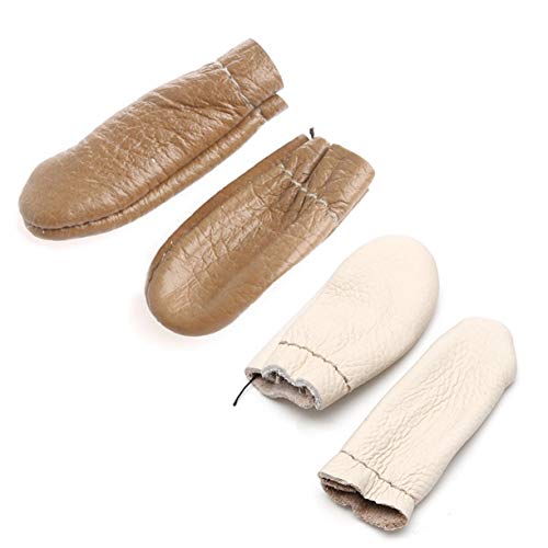 ZHONGJIUYUAN 5 Pairs Thumb Index Thimble Finger Protector Finger C...