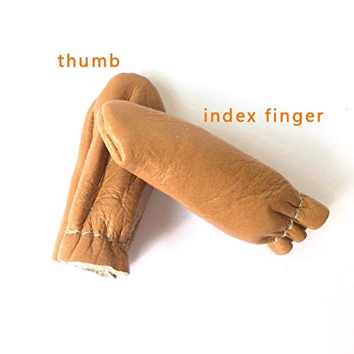 ZHONGJIUYUAN 5 Pairs Thumb Index Thimble Finger Protector Finger C...