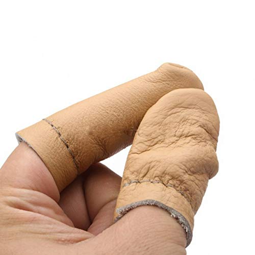 ZHONGJIUYUAN 5 Pairs Thumb Index Thimble Finger Protector Finger C...