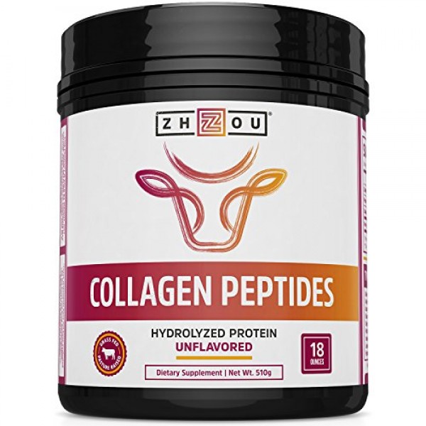 Collagen Peptides Hydrolyzed Protein Powder 18oz - Supplement For ...