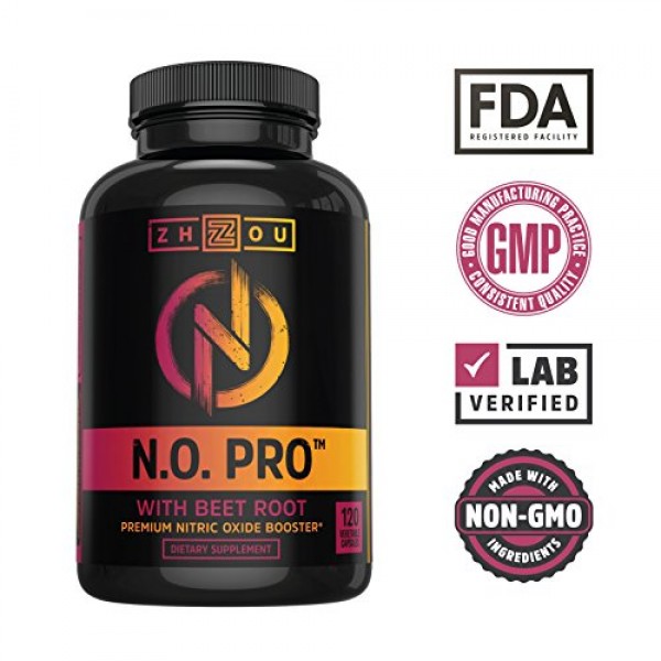 Nitric Oxide Supplement with L Arginine, Citrulline Malate, AAKG a...