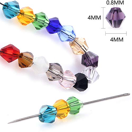 Bicone Crystal Beads Bulk Beaded-Wholesale 4MM Czech Beads Mix Lot...