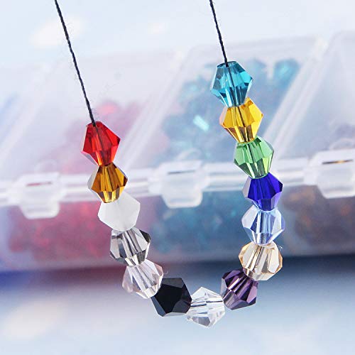 Bicone Crystal Beads Bulk Beaded-Wholesale 4MM Czech Beads Mix Lot...