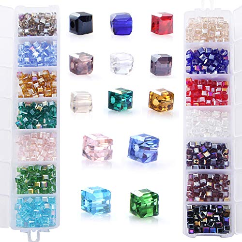 Cube Crystal Glass Beads, Wholesale Crystals Beading Similar Cut ...