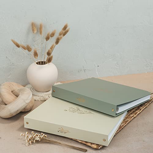 Aesthetic 3 Ring Binder Set of 2 - Sturdy 1 Inch Binder Fits Lette...