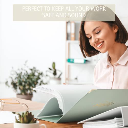 Aesthetic 3 Ring Binder Set of 2 - Sturdy 1 Inch Binder Fits Lette...