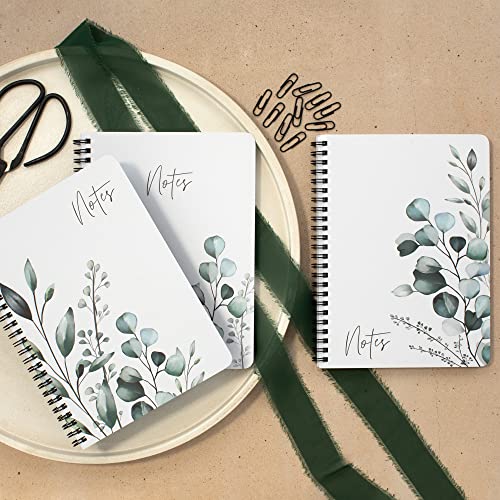 Aesthetic Spiral Notebook Set of 3 For Women - Cute College Ruled ...