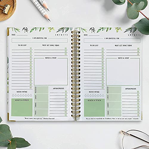 Simplified Greenery To Do List Notebook - Beautiful Daily Planner ...