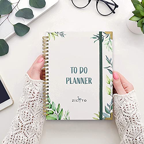 Simplified Greenery To Do List Notebook - Beautiful Daily Planner ...