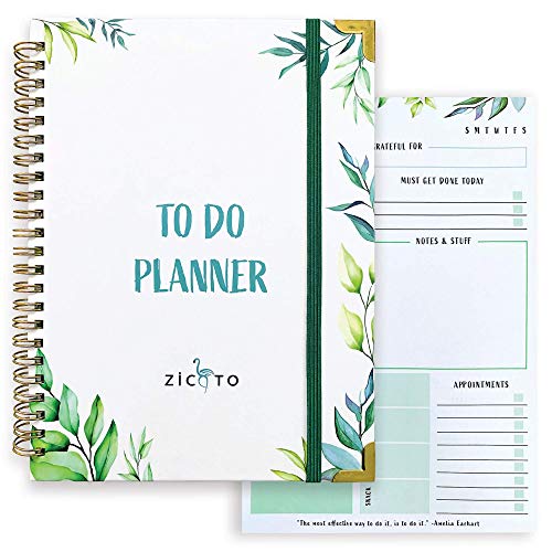 Simplified Greenery To Do List Notebook - Beautiful Daily Planner ...