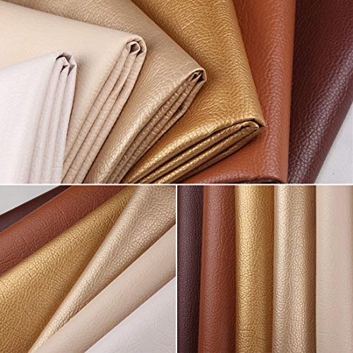 ZIIYAN 24 Pieces 8x13.420x34cm Colored Faux PU Leather Sheets ...