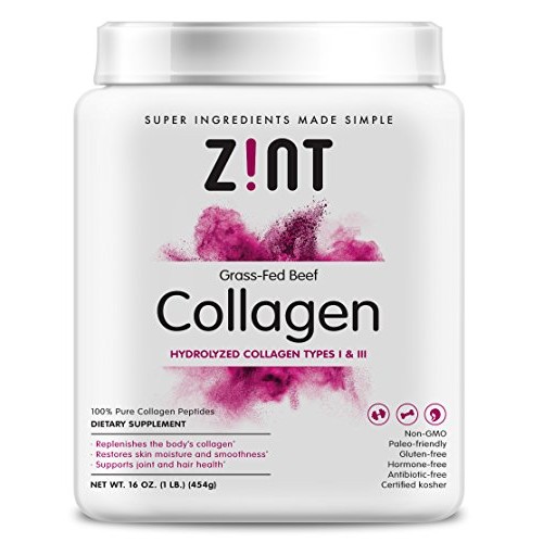 Zint Collagen Peptides Powder 16 Ounce: Anti Aging Hydrolyzed Co...
