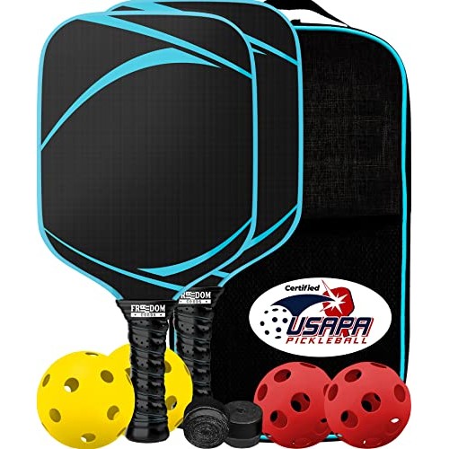 USAPA Certified Graphite Pickleball Paddles Set of 2 Paddles, In...