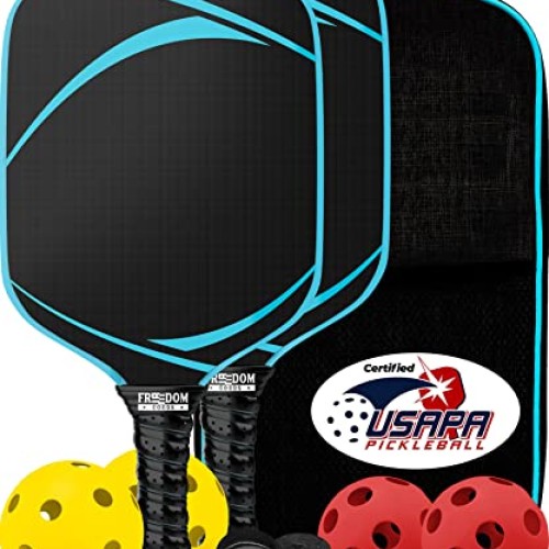 USAPA Certified Graphite Pickleball Paddles Set of 2 Paddles, In...
