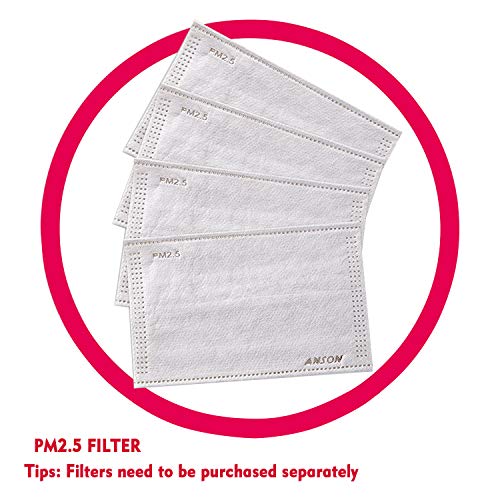 5 Pack Fashion Protective, Unisex Black Dust Cotton, Reusable Cott...