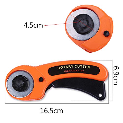 Rotary Cutter, Professional 45mm Round Rotary Cutter Tool, Card Pa...