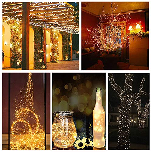 ZNYCYE 2 Pcs 200 LED Waterproof Waterfall Lights - 10 Strand Casca...