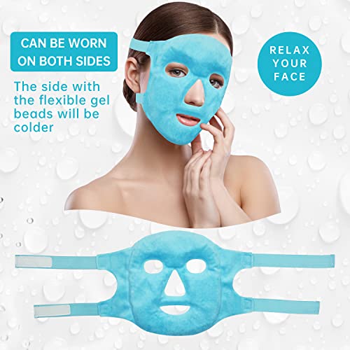 Cold Face Eye Mask Ice Pack Reduce Face Puff,Dark Circles,Gel Bead...