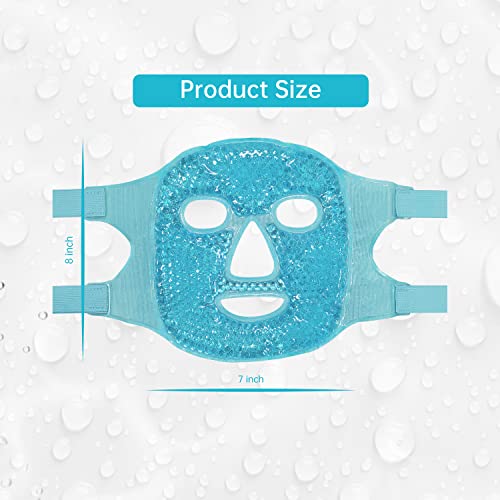 Cold Face Eye Mask Ice Pack Reduce Face Puff,Dark Circles,Gel Bead...