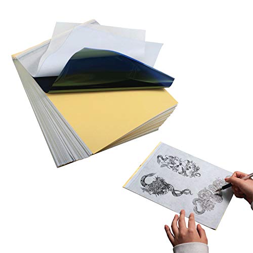 Zodaca 100 Sheets Tattoo Transfer Paper, A4 Size Stencil Transfer ...