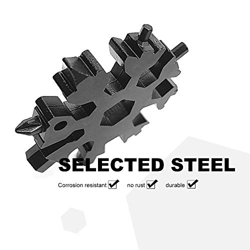 18-in-1 Snowflakes Multi-Tool Stainless Steel Keychain Multi-Tool ...