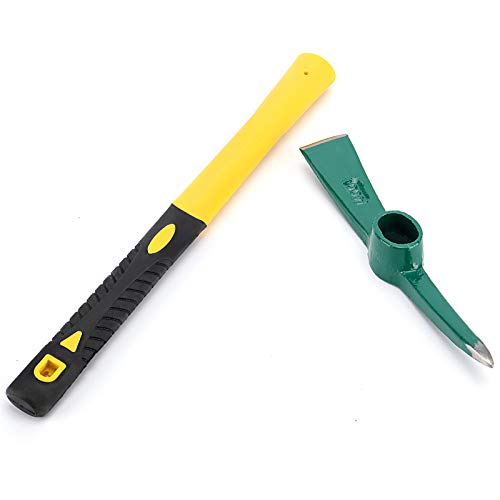 ZOENHOU 17.7 Inch Pick Mattock Hoe, Forged Garden Pick, Weeding Ma...