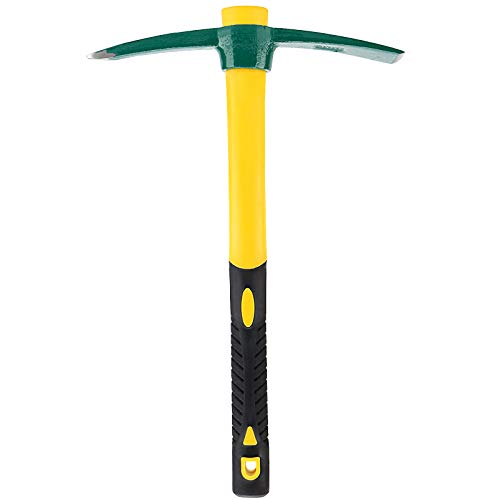 ZOENHOU 17.7 Inch Pick Mattock Hoe, Forged Garden Pick, Weeding Ma...