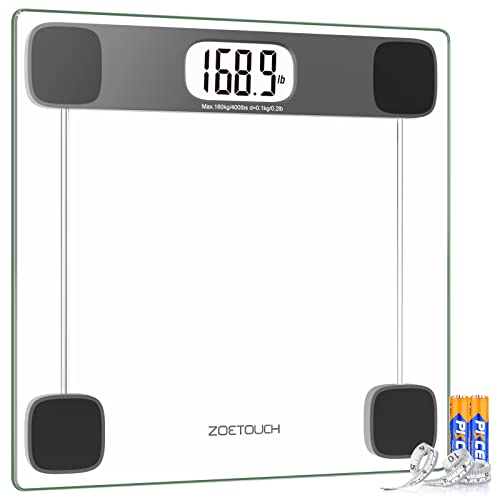 ZOETOUCH Scale for Body Weight Digital Bathroom Scale Weighing Sca...