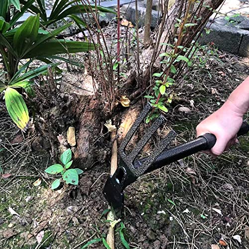 ZOG Garden Big Hand Digger and Hoe Combo Garden Tool,Heavy Duty Ha...