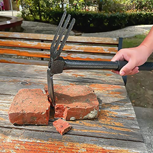ZOG Garden Big Hand Digger and Hoe Combo Garden Tool,Heavy Duty Ha...
