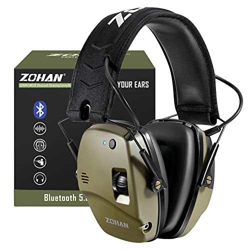 ZOHAN 035 Bluetooth 5.0 Shooting Ear Protection Earmuff, Active No...