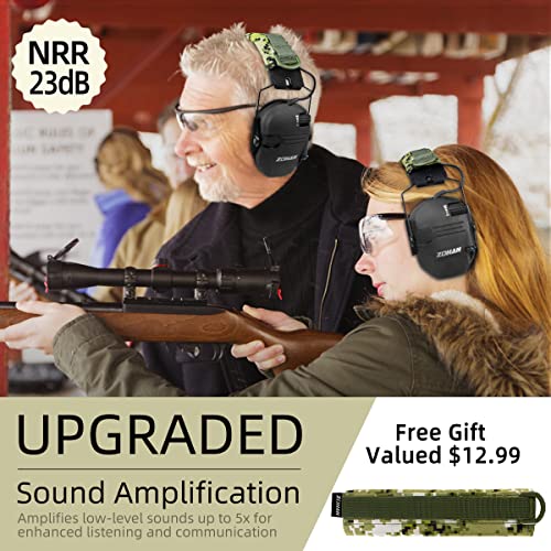 ZOHAN EM025 Electronic Shooting Ear Protection Earmuffs with Sound...