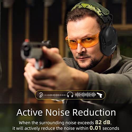 ZOHAN EM025 Electronic Shooting Ear Protection Earmuffs with Sound...