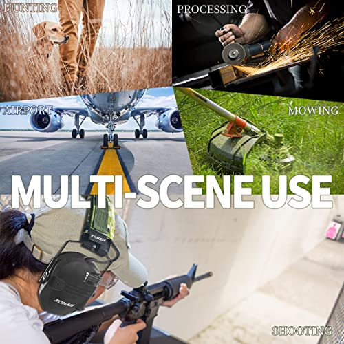 ZOHAN EM025 Electronic Shooting Ear Protection Earmuffs with Sound...