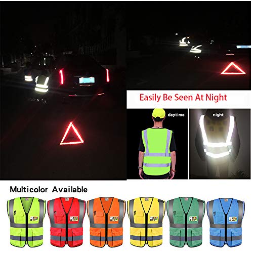 ZOJO High Visibility Safety Vests With Pockets, Wholesale Reflecti...