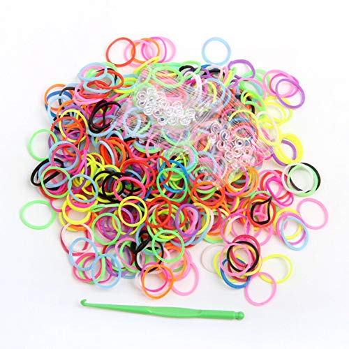 Zonebie Rainbow Hair Tie Elastic Loom Rubber Bands Bracelet Making...