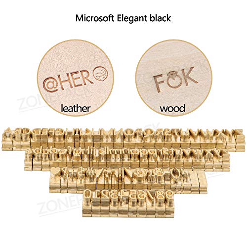 ZONEPACK Copper Brass Stamping Flexible Letters Numbers Alphabets ...