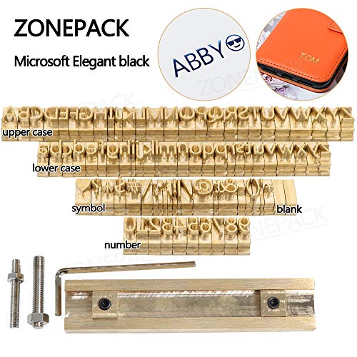 ZONEPACK Copper Brass Stamping Flexible Letters Numbers Alphabets ...