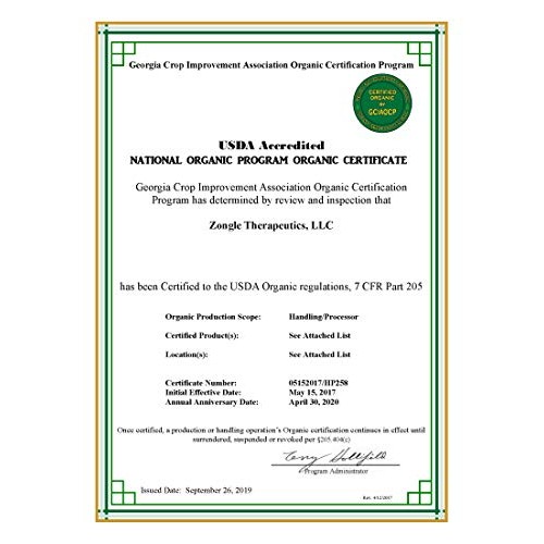 Zongle USDA Certified Organic Eucalyptus Oil, Eucalyptus Radiata, ...