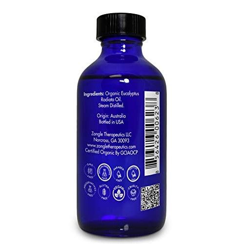 Zongle USDA Certified Organic Eucalyptus Oil, Eucalyptus Radiata, ...