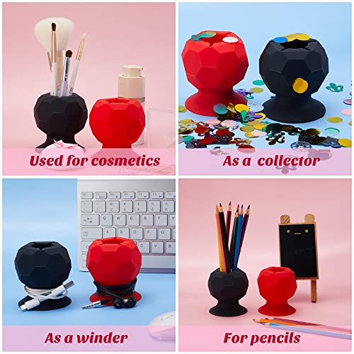 2 Pieces Suctioned Vinyl Weeding Scrap Collector, Silicone Suction...
