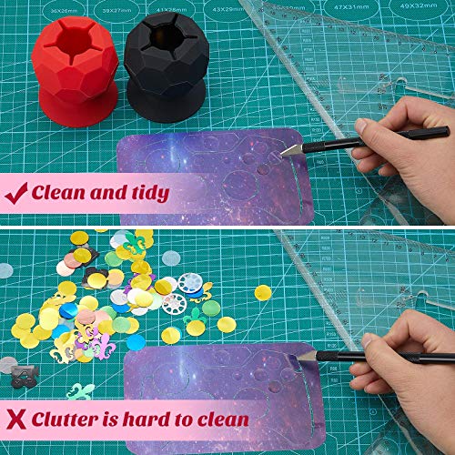2 Pieces Suctioned Vinyl Weeding Scrap Collector, Silicone Suction...