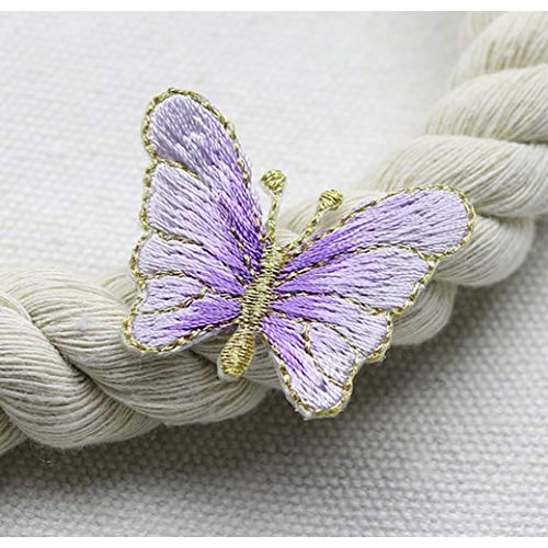10 Pack Delicate Embroidered Patches, Butterflies Patches, Iron On...