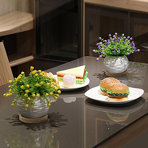 Succulent Planters, ZOUTOG Water Pattern Mini 3.6 inch Ceramic Suc...