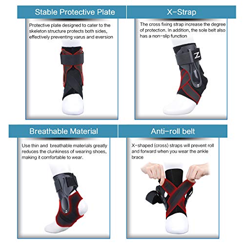 ZOUYUE Ankle Brace, Ankle Support Brace for Ankle Sprains, Ankle B...