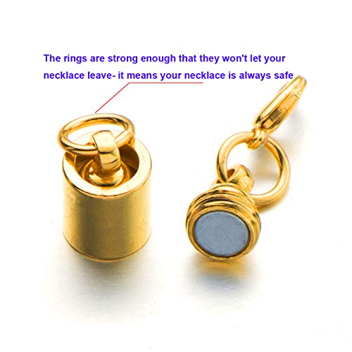 Zpsolution Magnetic Jewelry Clasps for Necklace Bracelet, Screw-in...