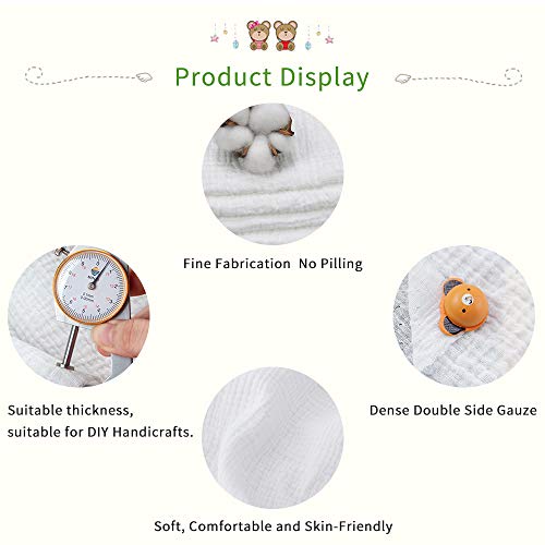 Zsedrut Wrinkle Gauze Craft Fabric Handmade DIY Quilting Sewing Ma...