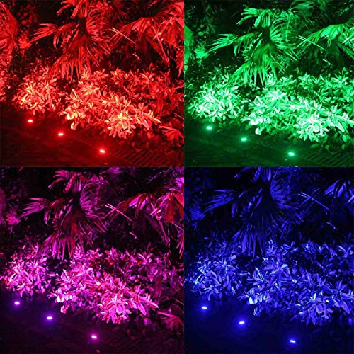 ZUCKEO Landscape Lighting 6W RGB Remote Control LED Landscape Ligh...